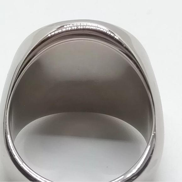 LOUIS VUITTON RING MP1802 SILVER BLACK - Picture 6 of 11